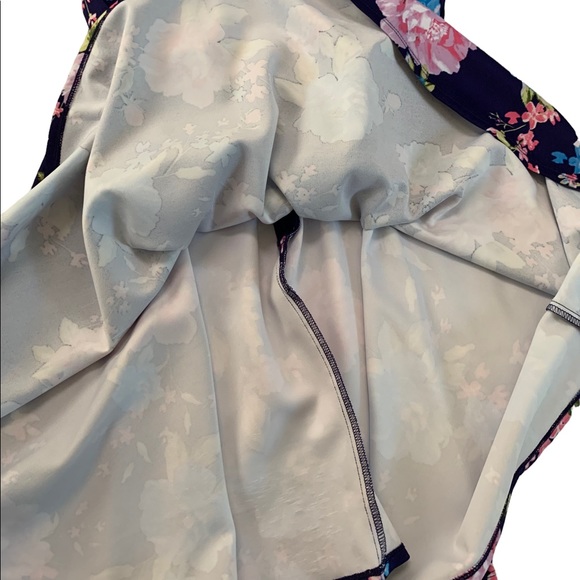 B Darlin Floral Double Strap Fit & Flare Dress Size 7/8 - Picture 11 of 17